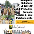 Pemkab Sukabumi Alokasikan Rp4 Miliar untuk Perbaikan Jalan dan Drainase Ahmad Yani Palabuhanratu