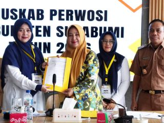 Hj. Rina Rosmaniar Japar Pimpin Perwosi Kabupaten Sukabumi Masa Bakti 2026–2030